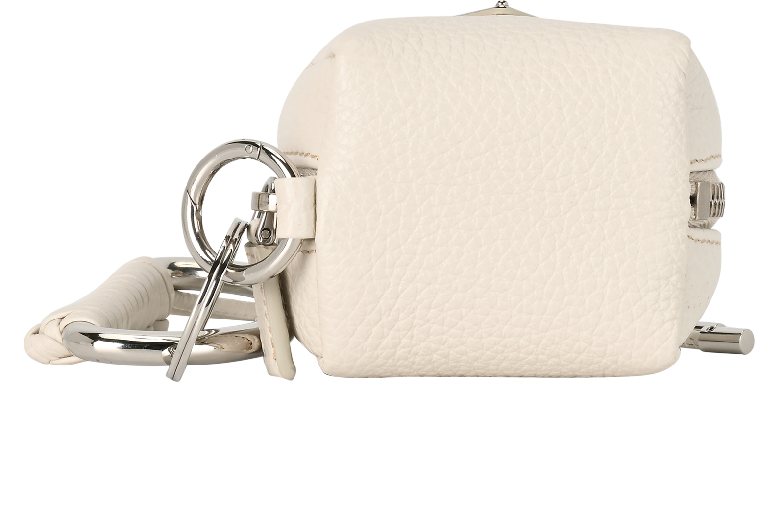 Prada Bag Charm, &pound;450, Accessories, White, Leather/Pony / Calfskin, Top view